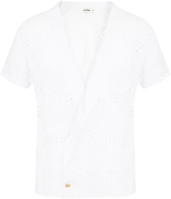 broderie-anglaise shirt