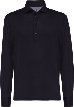 long-sleeve polo shirt