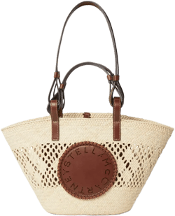 logo-perforated tote bag
