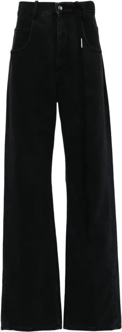 straight-leg  jeans