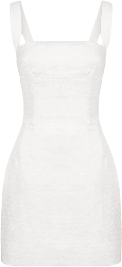 square-neck mini dress