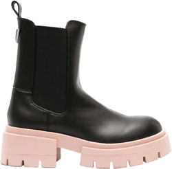 Charlotte chunky leather boots