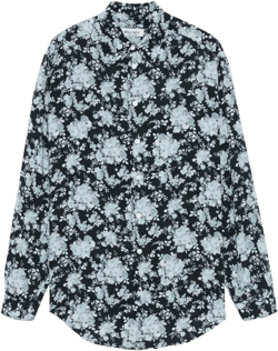 floral-print shirt