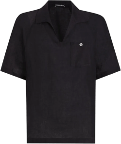 short-sleeved linen shirt 