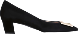 Thilda block-heel suede pumps
