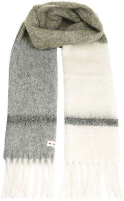 ombre fringed scarf