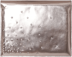 Pre-Owned metallic-effect clutch bag