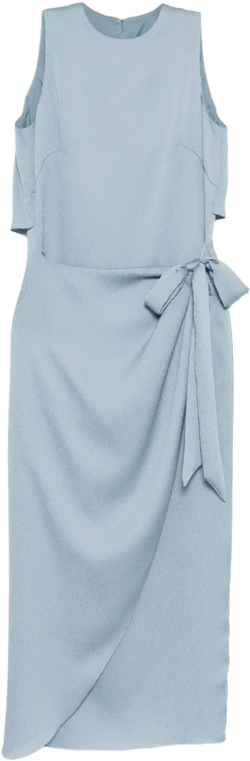 draped over skirt dress