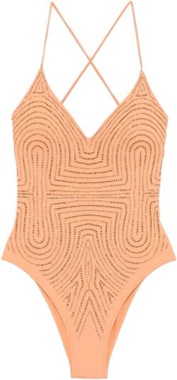 crystal-embellished swimsuit 