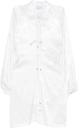 floral-jacquard dress
