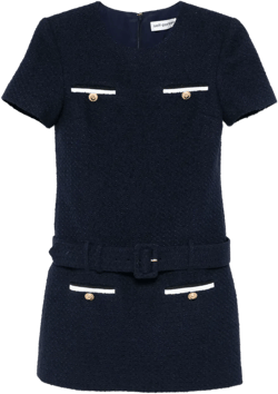 bouclé mini dress