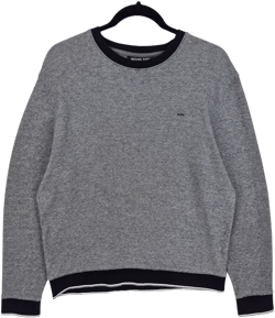 Michael Kors Grey Crewneck Knit Sweater Size L