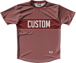Pinstripes Custom Finish Line Running Shirt Track Cross Made In USA