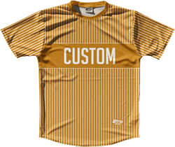 Pinstripes Custom Finish Line Running Shirt Track Cross Made In USA