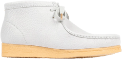 CLARKS X SPORTY & RICH WALLABEE BOOT EGG BLUE LEATHER
