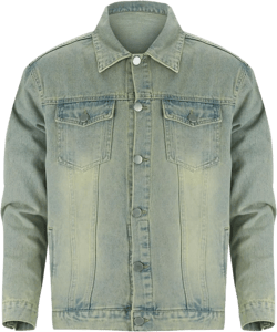 Men's Denim Jacket Classic Loose Jean Coat Lightweight Casual Fashion Vintage Jacket Features: Mens Coats for Yellow XX-Large