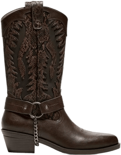 Animal print cowboy boots
