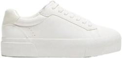 Animal print platform sneakers
