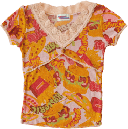 1990s Hysteric Glamour Sparkly Burger Top