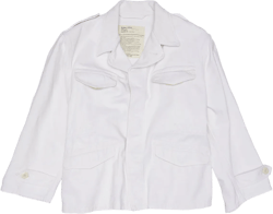 BOXY ARMY JACKET - WHITE