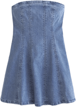 The A&F Mila Strapless Denim Mini Dress