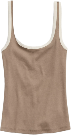 Aerie Double Scoop Neck Tank Top