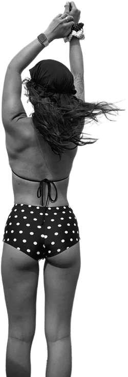 Polka dot bikini bottoms