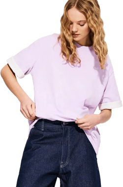 Oversize short sleeve heavy cotton T-shirt