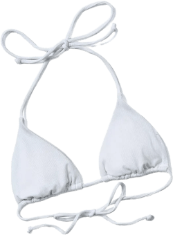 Ribbed bikini top