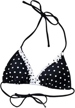 Polka dot bikini top