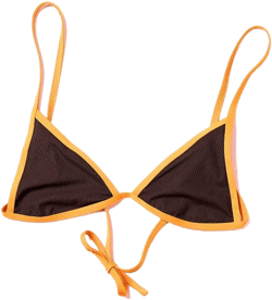 Contrast bikini top