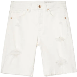 Ripped denim Bermuda shorts