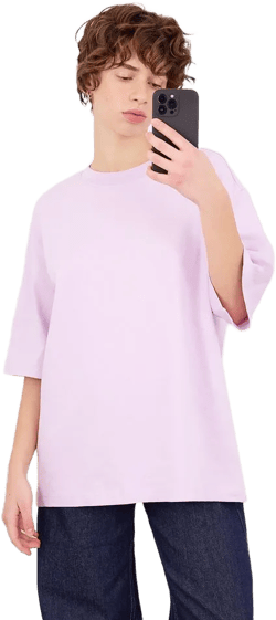 Oversize short sleeve heavy cotton T-shirt