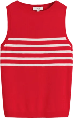 STRIPED KNITTED TANK TOP