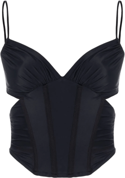 cut-out corset top