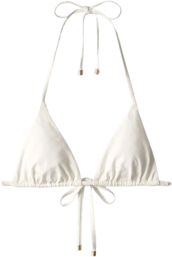 Ariah logo-print bikini top
