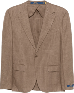 Checked Blazer In Brown