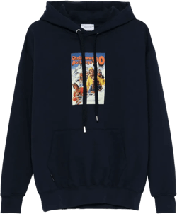 graphic-print hoodie