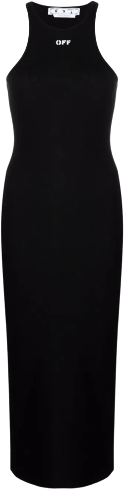 Off-Stamp ribbed dress