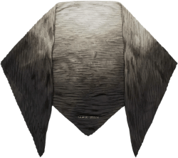 pleated silk scarf