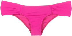 gathered low-waisted bikini bottoms