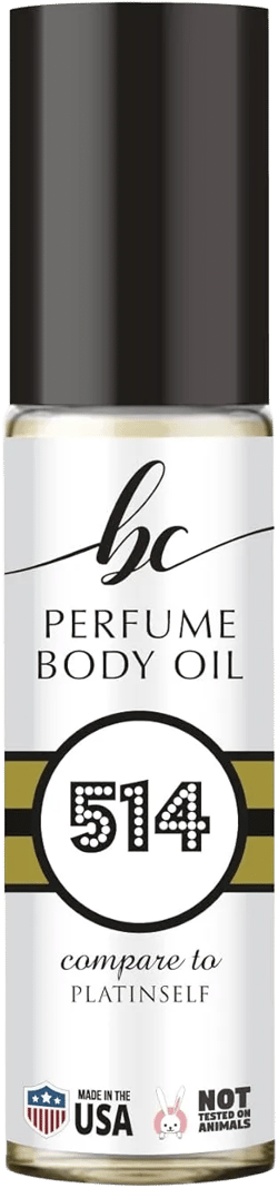 BC Perfume 514 Inspired by Platinself For Men Replica Fragrance Body Oil Dupes Roll-On 0.3 Fl Oz/10ml