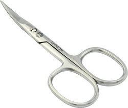 LEOGON Precision Curved Nail Scissors for Men & Women | Stainless Steel Eyebrow, Cuticle & Facial Hair Trimmer | Multipurpose Grooming Tool for Nails, Beard, Eyelash & Mustache with Storage Box
