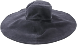 2010s wide-brimmed suede hat