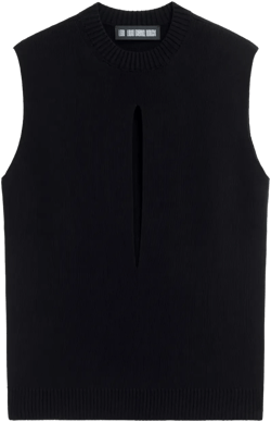 sleeveless cut-out top