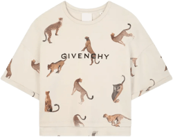 leopard-print T-shirt