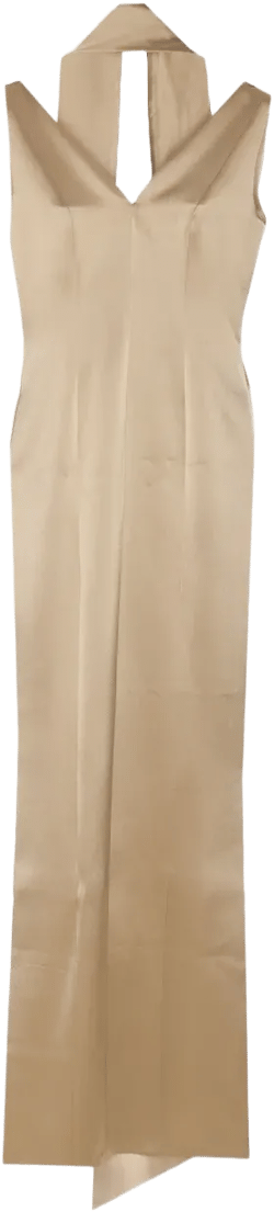 satin maxi dress