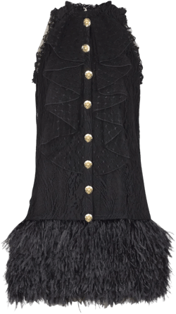 lace-embellished dress