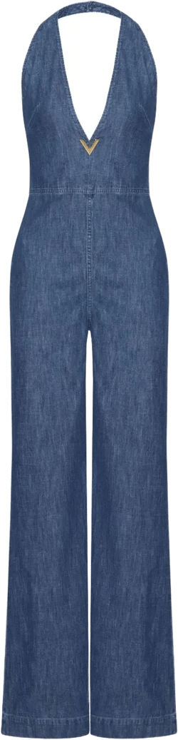 chambray denim jumpsuit