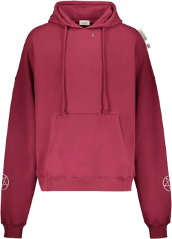 graphic-print cotton hoodie